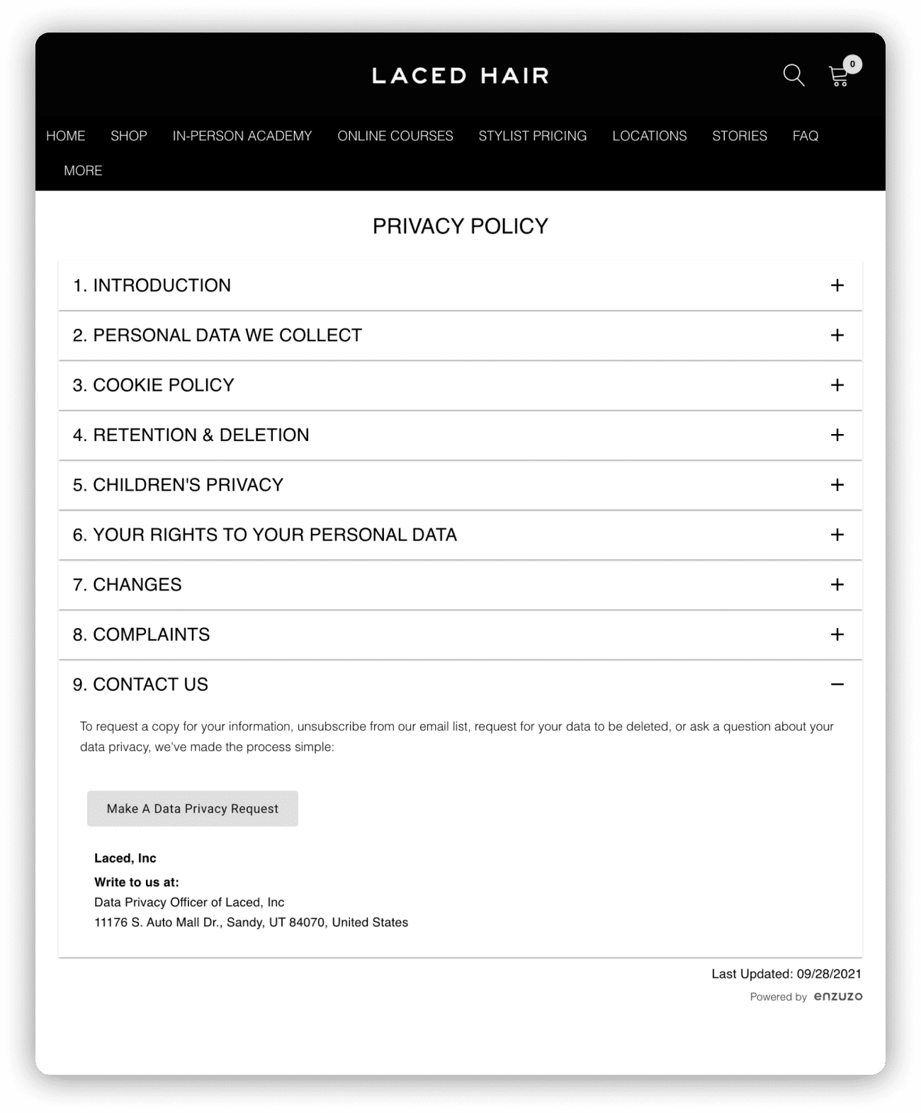 Free Privacy Policy Generator Enzuzo